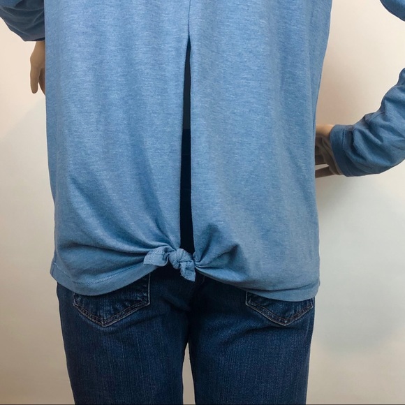 REEBOK Cotton Split Back Long Sleeve Shirt - Picture 5 of 8